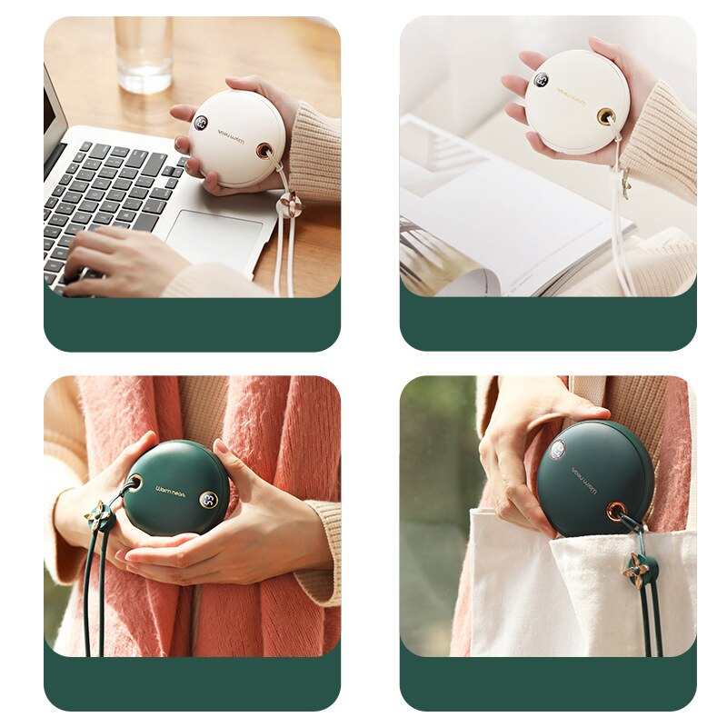 5000mAh Hand Warmer Power Bank With Digital Display And 45–55°C Heating