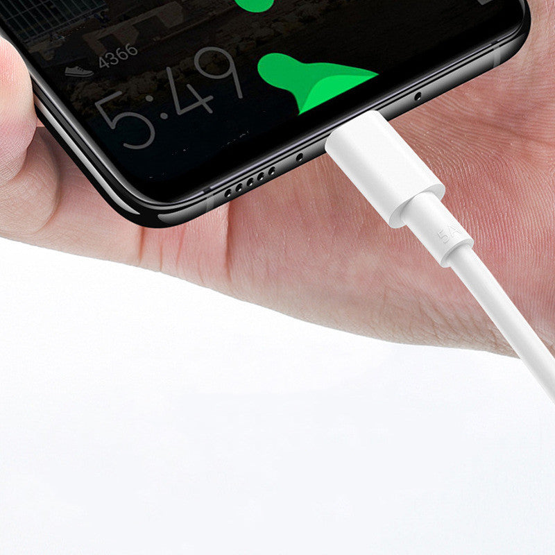 5A Fast Charging USB To Type C Cable With Durable PVC Body
