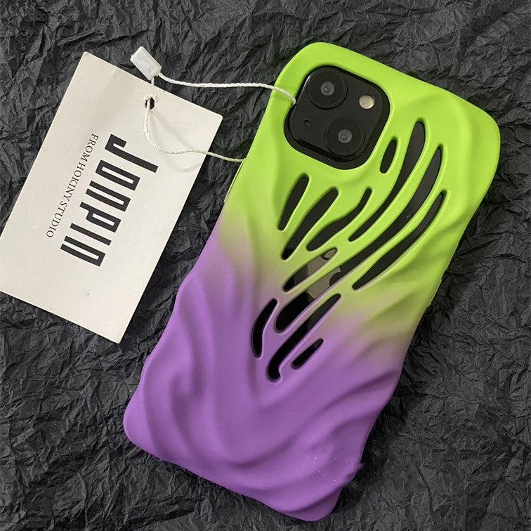 Hollow Heat?Dissipation Soft Rubber Protective Case For iPhone