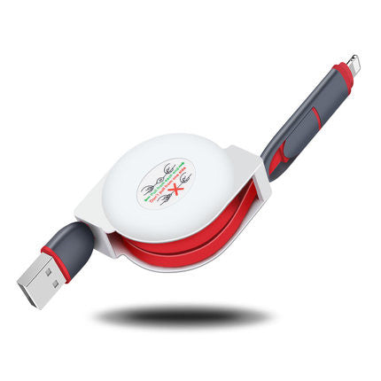Three In One Telescopic Fast Charging Cable With Adjustable Length