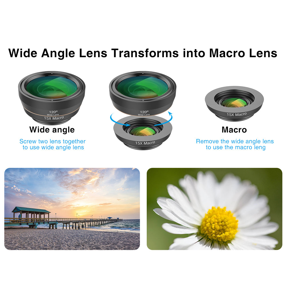 6?In?1 Universal Mobile Lens Kit With Fisheye Wide Macro CPL