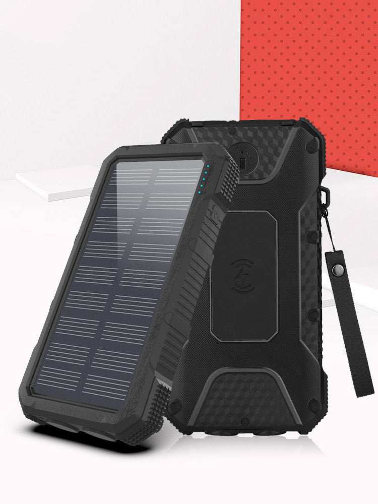 Solar Fast?Charging Compass Power Bank With Rugged Outdoor Design