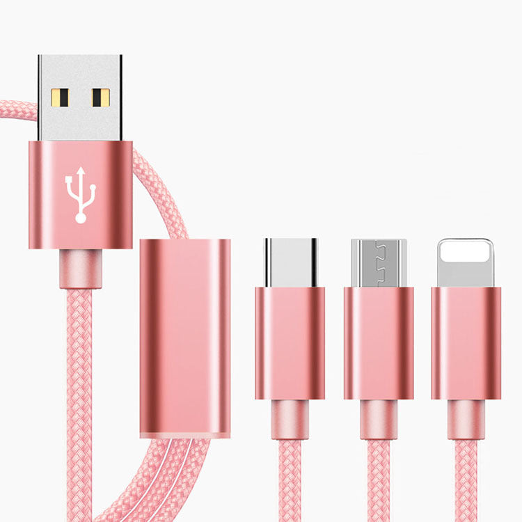 1.2m Three?In?One Charging Cable With Universal Multi?Device Support