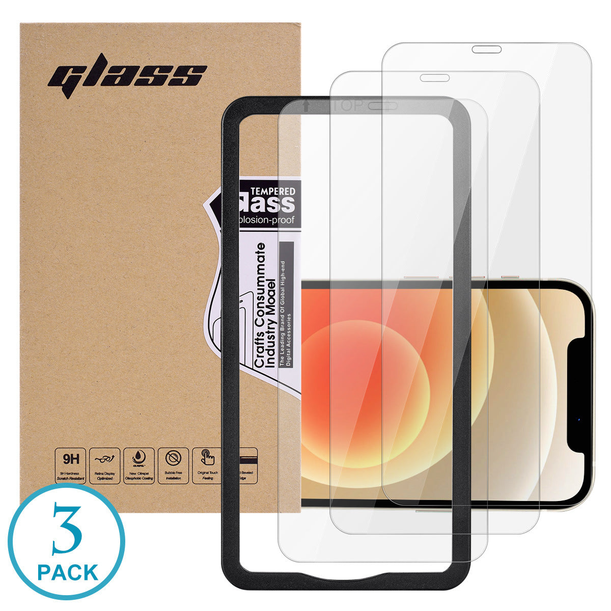 HD Tempered Glass Screen Protector With High Light Transmittance