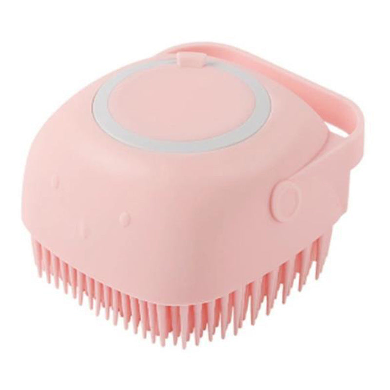 Silicone Dog Bath Massage Gloves With Shampoo Dispenser