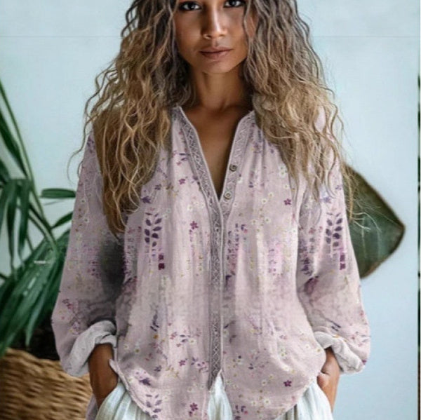 Floral Print Short Sleeve Lightweight Casual Everyday Summer Shirt