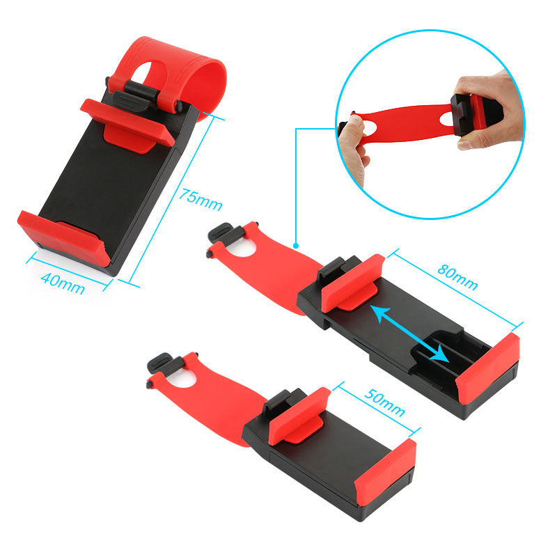 Universal Steering?Wheel Clip Phone Holder For Safe Hands?Free Driving