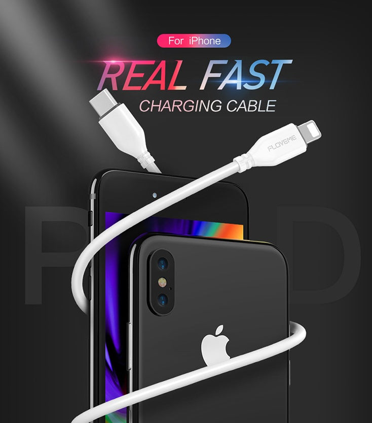 Ultra Fast USB C To Lightning Charging Cable For iPhone Models