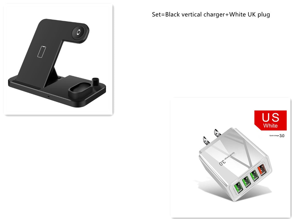 Foldable 4?in?1 Wireless Charging Dock For Phone Watch Earbuds Pencil