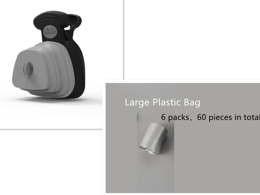 Foldable Pet Poop Scoop With Bag Dispenser For Travel