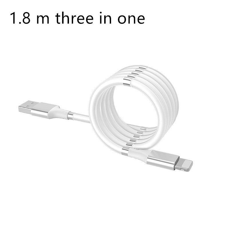 Magnetic Fast?Charging Data Cable With Multiple Connector Options