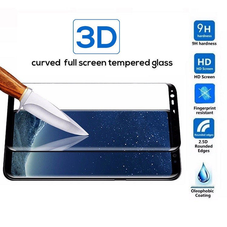 Black Full?Cover Tempered Glass Screen Protector For Samsung Models