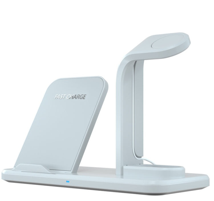 Multi?Device Wireless Charging Bracket With USB Output and Indicator Light