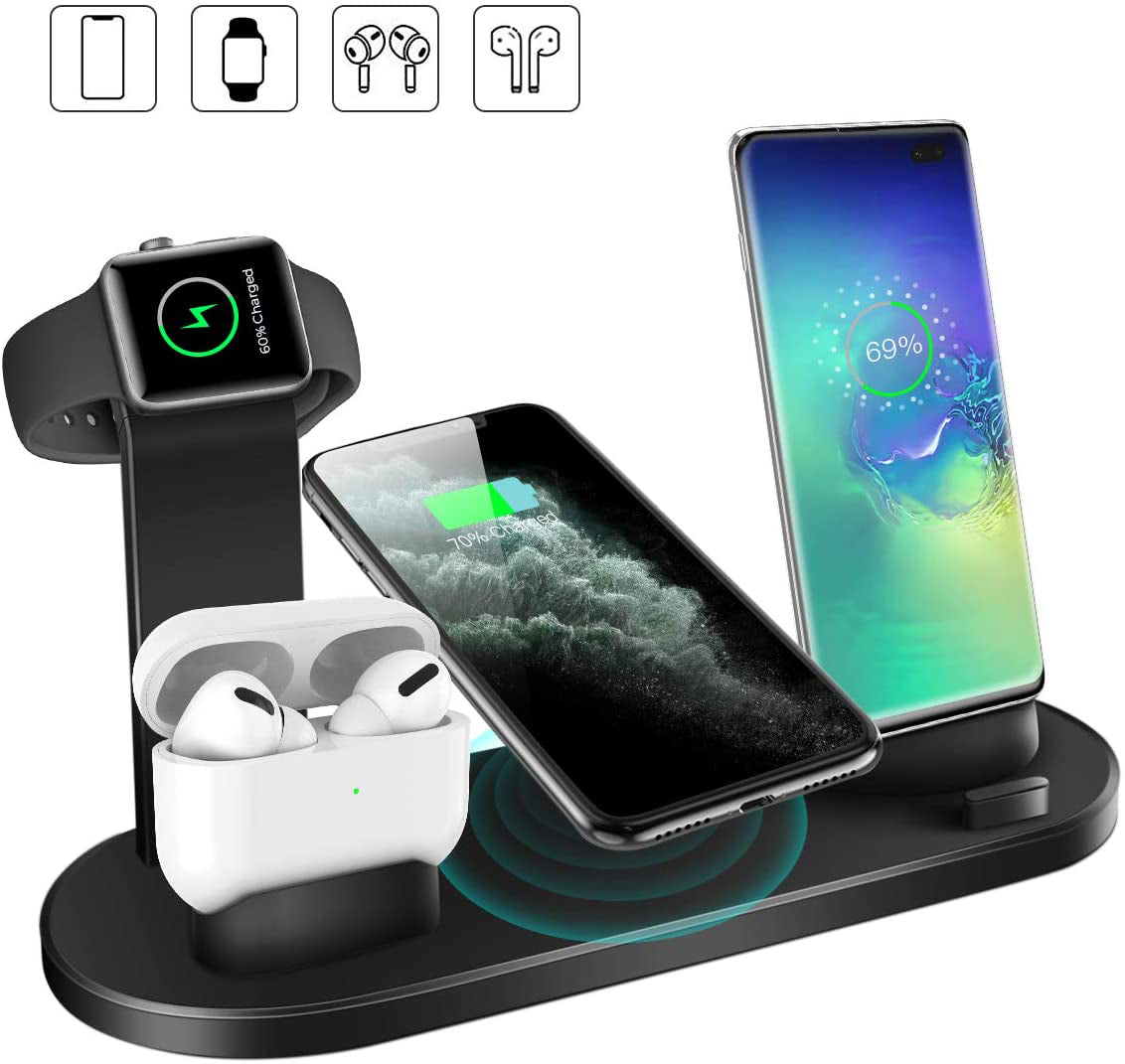 4?in?1 Fast Wireless Charging Station For Phones, Watch, and AirPods