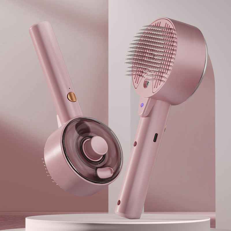 Self Cleaning Steam Brush For Dogs And Cats Grooming