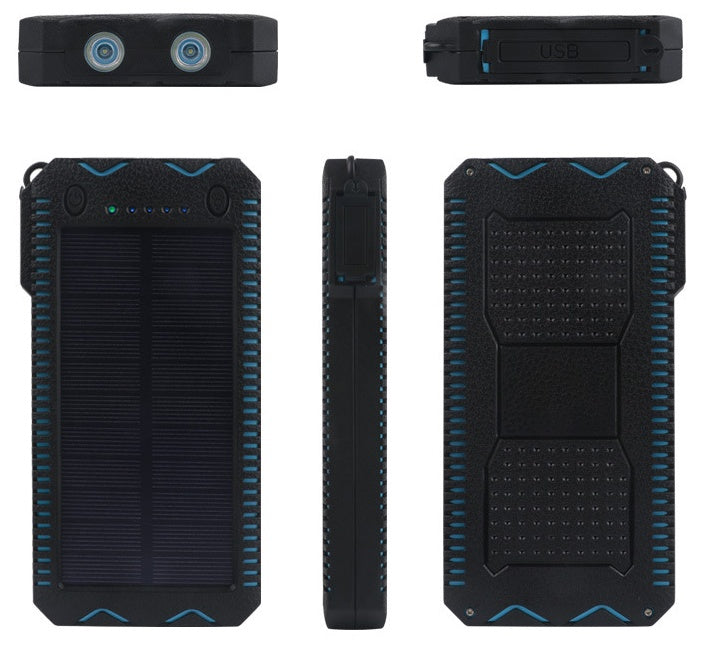 Rugged Waterproof Solar?Ready Power Bank With Dual Flashlights