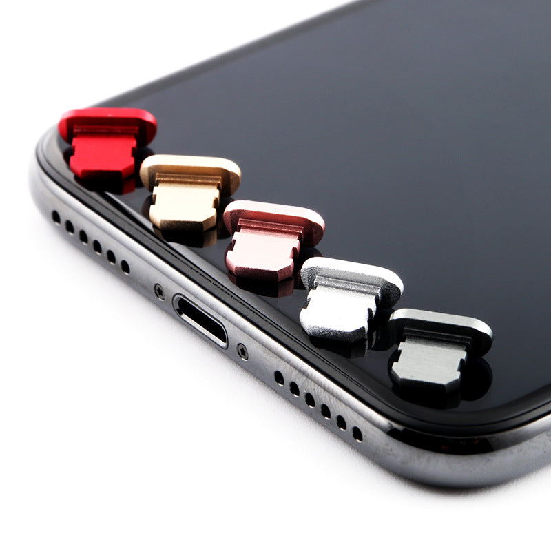 Aluminum Alloy Charging Port Dust Plug For Smartphones