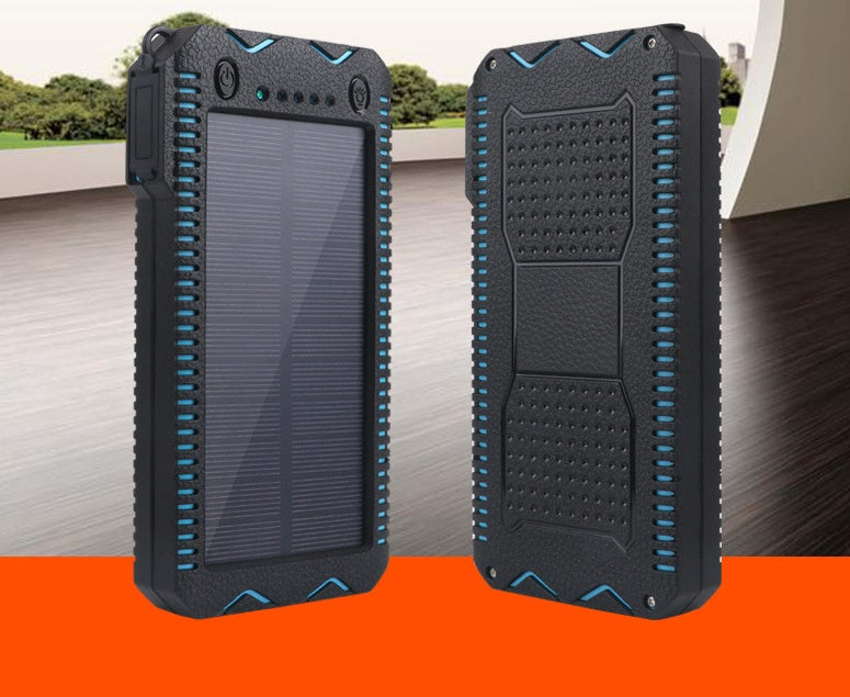 Rugged Waterproof Solar?Ready Power Bank With Dual Flashlights