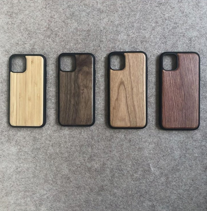 Natural Wood Protective Phone Case With Sleek Minimalist Design