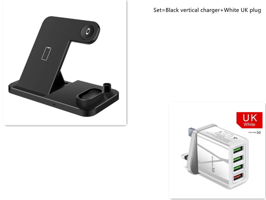 Foldable 4?in?1 Wireless Charging Dock For Phone Watch Earbuds Pencil