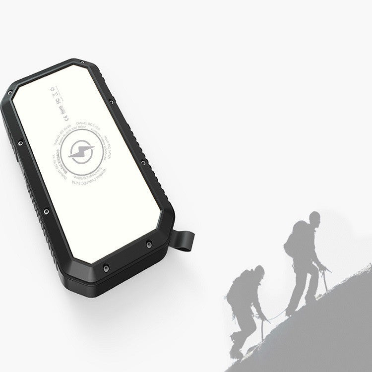 Wireless Solar Power Bank With Triple USB Output And LED Torch