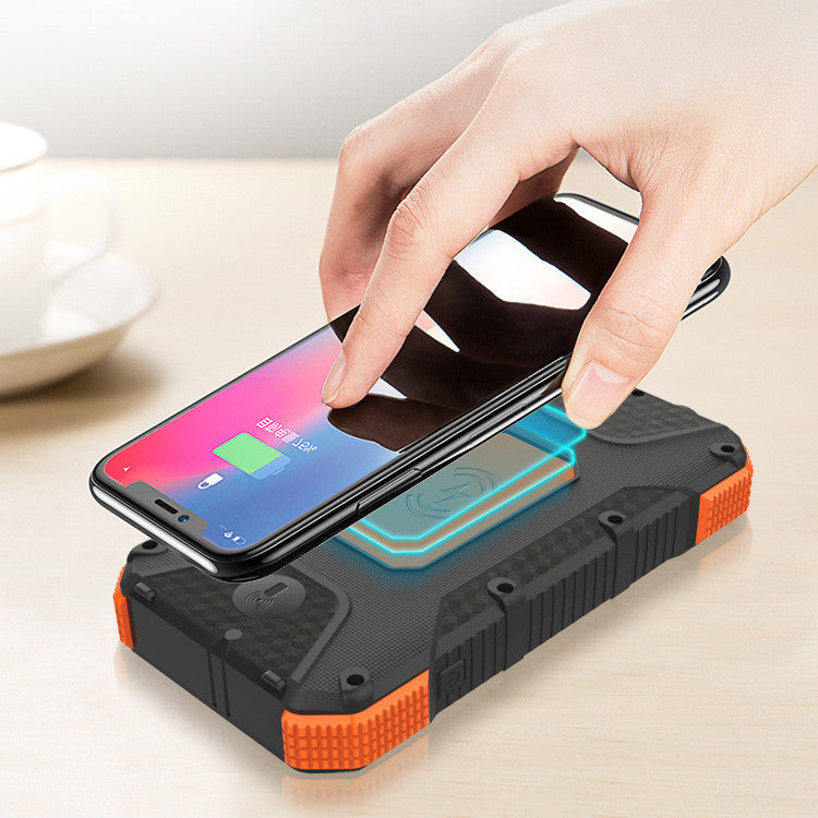 Solar Fast?Charging Compass Power Bank With Rugged Outdoor Design