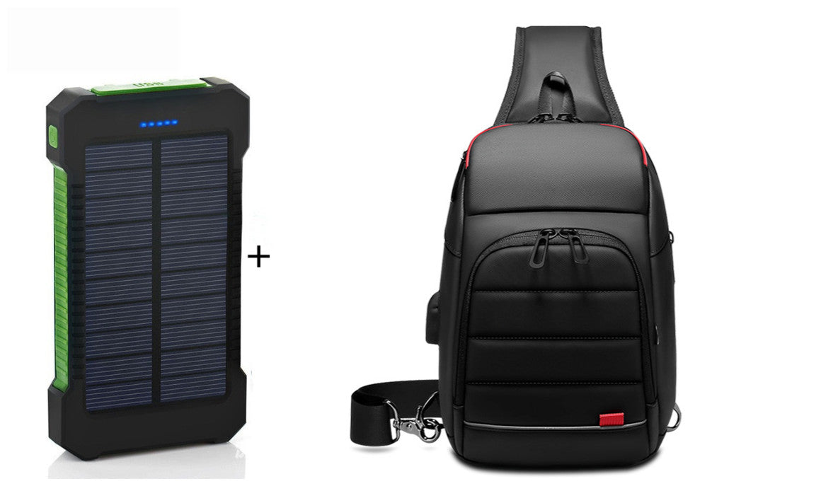 Ultra?Thin Solar Power Bank With Camping Light And Multi?Function Design