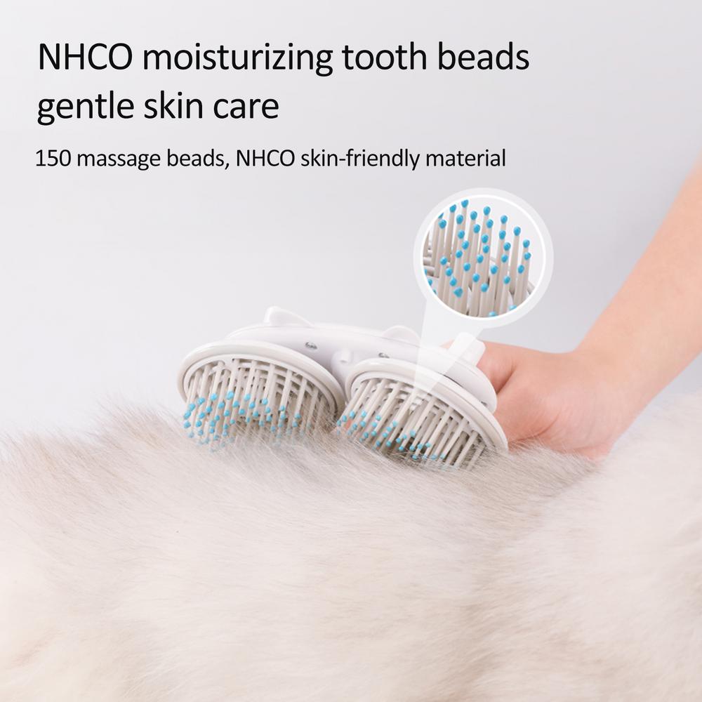 Double Headed Self Cleaning Slicker Brush With Negative Ions