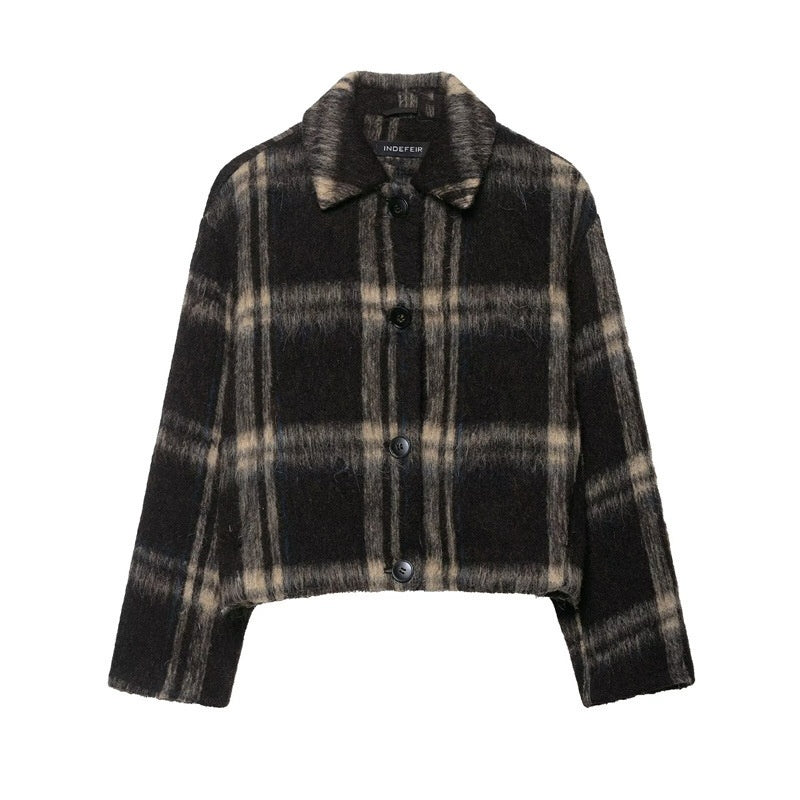 Casual Long Sleeve Lapel Coat For Women With Relaxed Fit