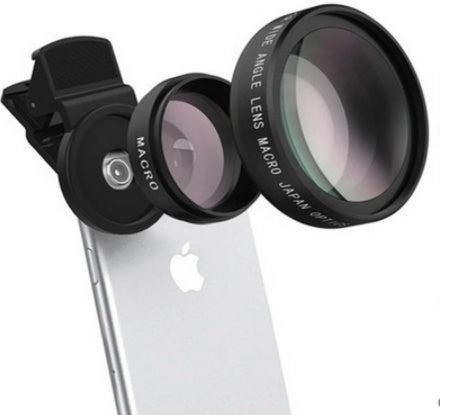 0.45X Wide?Angle And 10X Macro Lens Kit For Smartphones