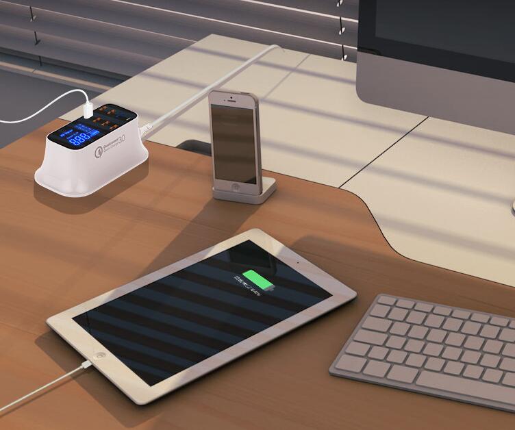 8?Port Quick Charge 3.0 USB Charging Station With LED Display