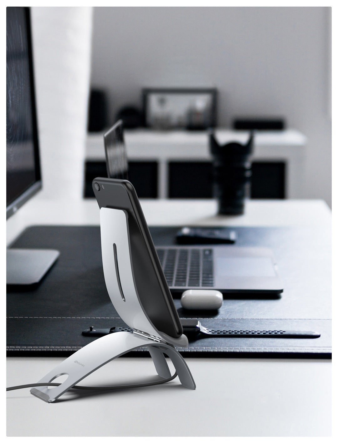 Premium IQUNIX Aluminum Desktop Phone Stand For Stable Viewing