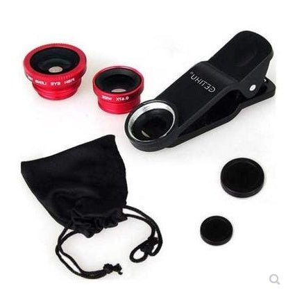 3?In?1 Fisheye, Wide?Angle, And Macro Lens Kit With Clip