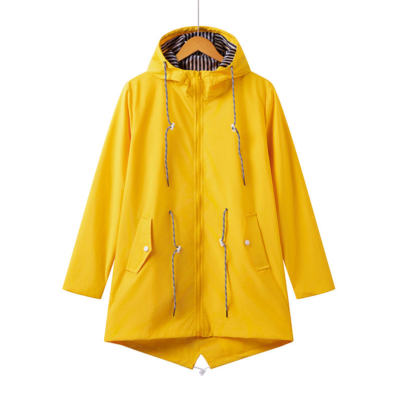 Lightweight Hooded Windbreaker Jacket For Spring And Autumn Outdoors