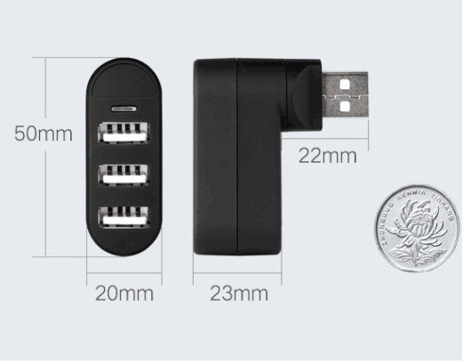 High Speed USB 2.0 Multi Port Hub Splitter For Desktop Use