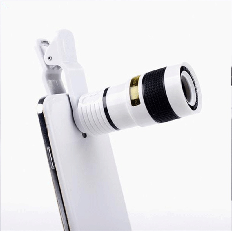 12X Adjustable Mobile Telephoto Lens With Universal Clip Mount