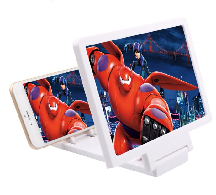 Radiation?Proof 3D Phone Screen Amplifier With Foldable Viewing Stand