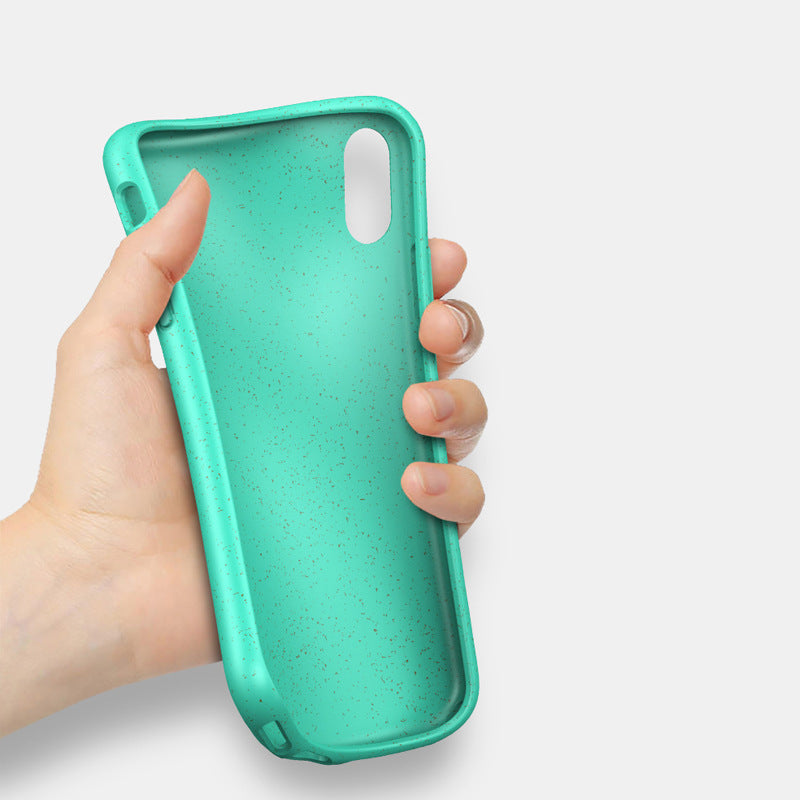 Anti?Drop Soft TPU Wheat Fiber Protective Phone Case For iPhone