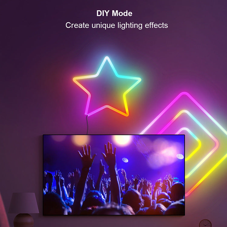 Three Meter RGB Neon LED Light Strip With Music Sync