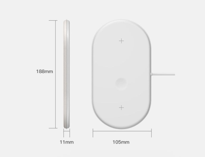 Three?in?One Wireless Charging Dock With Indicator Function