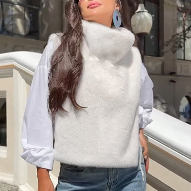 High-Grade Plush Loose Fit Warm Soft Luxury Winter Vest