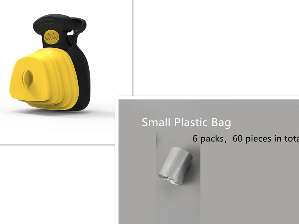 Foldable Pet Poop Scoop With Bag Dispenser For Travel