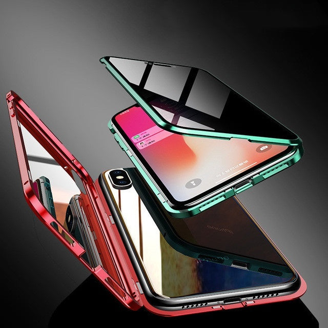 Magnetic Privacy Glass Anti?Peep Full Body Protective Phone Case