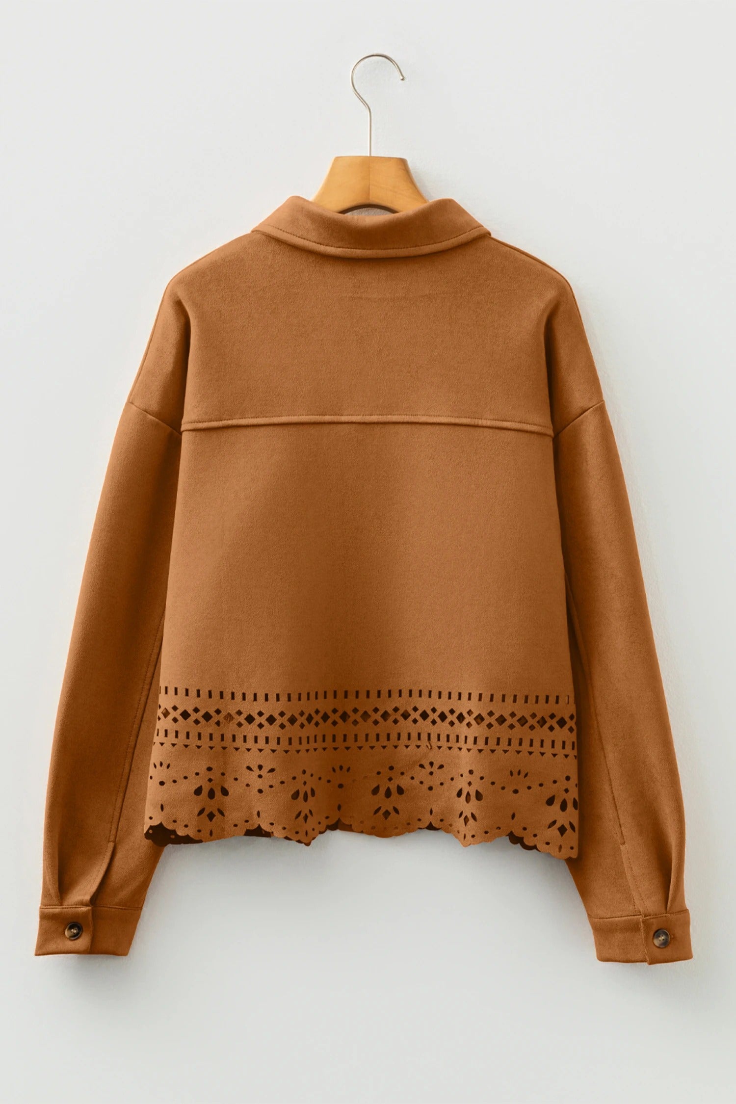 Versatile Hollow-Out Pocket Jacket For Women Casual