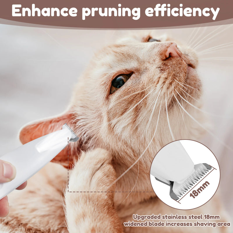 Waterproof Dog Paw Trimmer With LED Light And Display