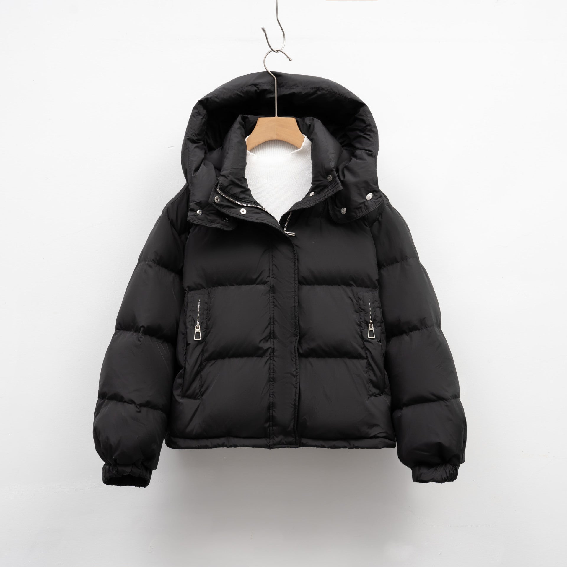 Korean-Style Women's Hooded Warm Puffer Jacket For Winter