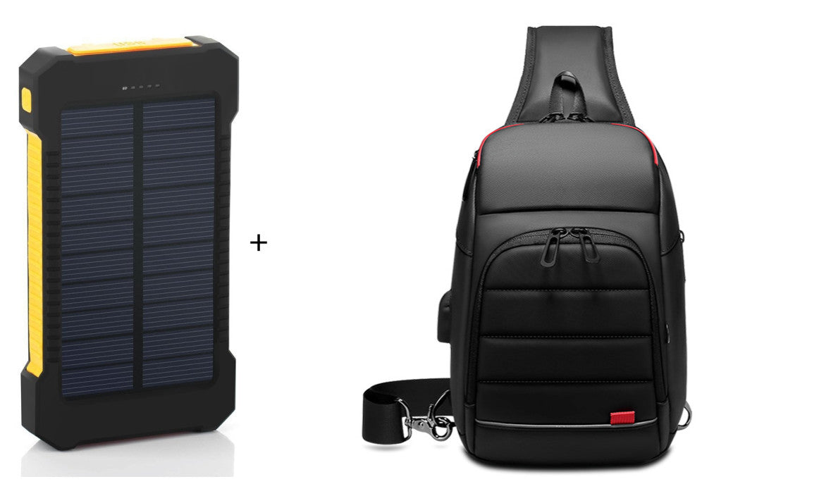 Ultra?Thin Solar Power Bank With Camping Light And Multi?Function Design