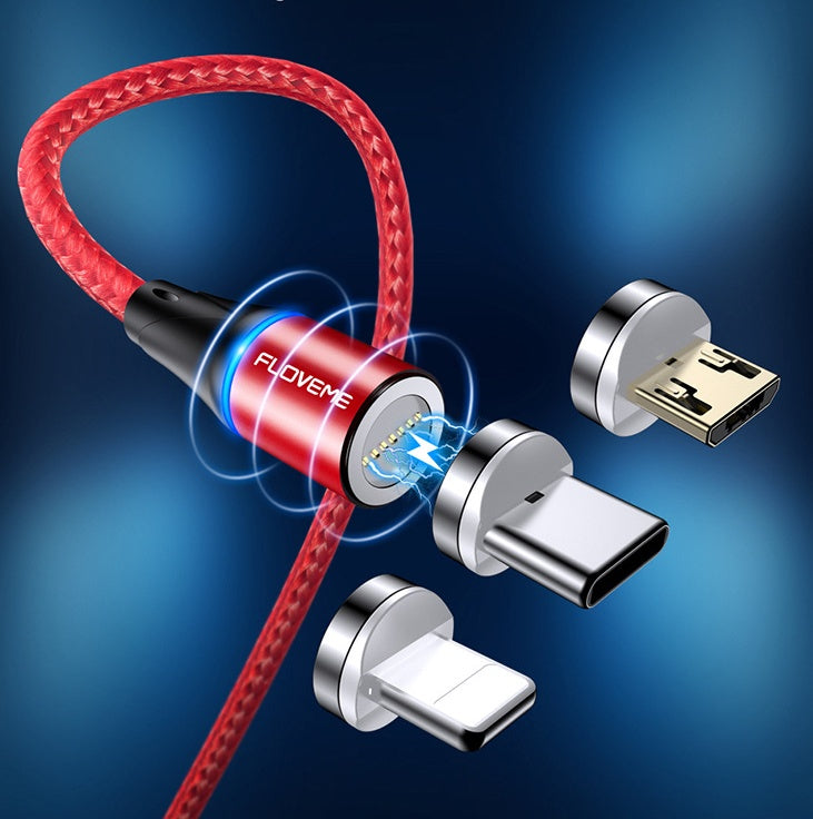 Magnetic Fast Charging Cable With LED Indicator For Multiple Devices