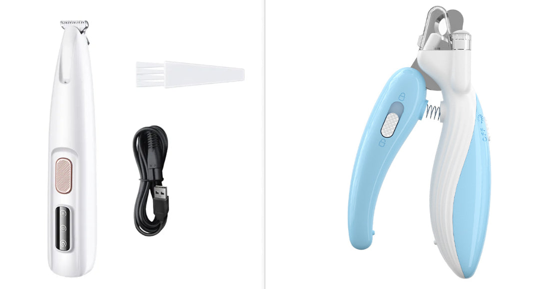 Waterproof Dog Paw Trimmer With LED Light And Display
