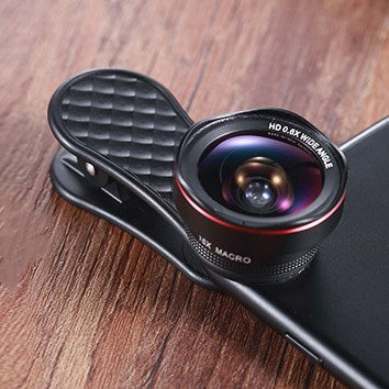 0.6X Wide?Angle And 15X Macro External Lens Kit For Smartphones